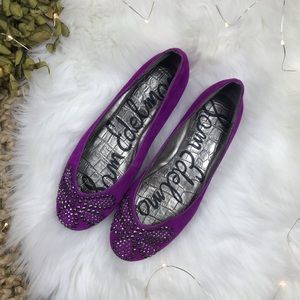 Sam Edelman Purple Bow Ballet Flat